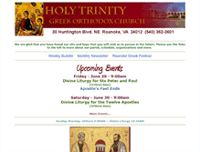 Tablet Screenshot of holytrinityroanoke.com